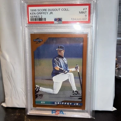 Ken Griffey Jr. Score 1996 Dugout Collection #7 PSA 9 MINT! - Image 1 of 3