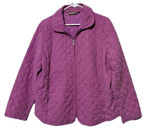 Chaqueta aislante ligera Croft & Barrow acolchada rosa polvorienta para mujer talla L - Imagen 1 de 13