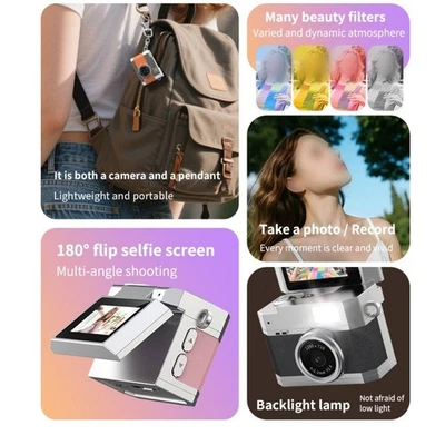 Mini Camera with Compact Size for Travel and Vlogging with Flip Screen - Image 1 of 4