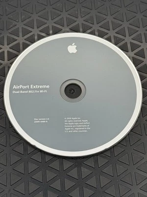 Apple Macintosh AirPort Extreme Dual Band 802.11n Wifi Ver 2.1 Installation CD - Image 1 of 3