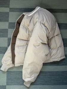 Vtg 80s Comfy Down Filled Western Puffer Jacket USA Made Mens XXL Sandy - Picture 1 of 22