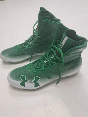 Under Armour UA Highlight MC Football Cleats Men’s 14 Green/White 3000177-301  - Image 1 of 4
