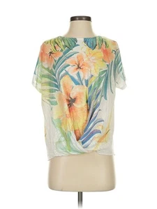 Tryst Women Yellow Short Sleeve Blouse S - Picture 1 of 4