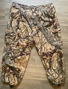 Outfitters Ridge Pants Size 2XL Green Woodland Camouflage Cargo Relaxed Outdoor - Picture 1 of 8