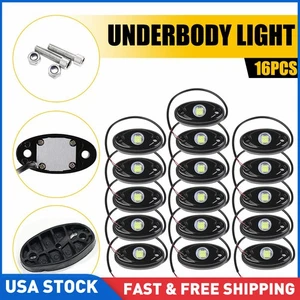16PCS Green Undercar LED Underglow Underbody System Light Neon Lamp Waterproof - Picture 1 of 11