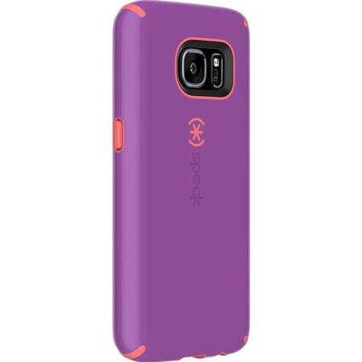 Funda rígida híbrida Speck Candyshell para Samsung Galaxy S7 - púrpura/naranja Foto 1 de 3