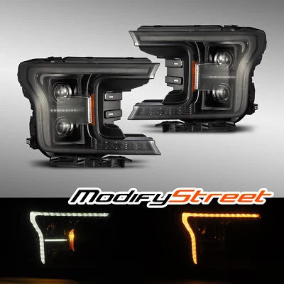 AlphaRex For 2018-2020 F150 PRO-Series Projector Headlights Jet Black G2 Foto 1 de 4