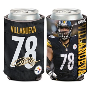 Pittsburgh Steelers Alejandro Villanueva Can Cooler 12 oz. Koozie - Picture 1 of 1