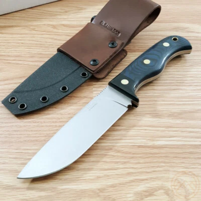 Condor Havoc 固定刀 5.5 英寸 1075HC 钢制全唐刀片蓝色 Micarta 手柄 — 第 1/4 张图片