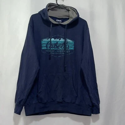 Cabelas hoodie womens size xl blue guc e1350 - Image 1 of 4