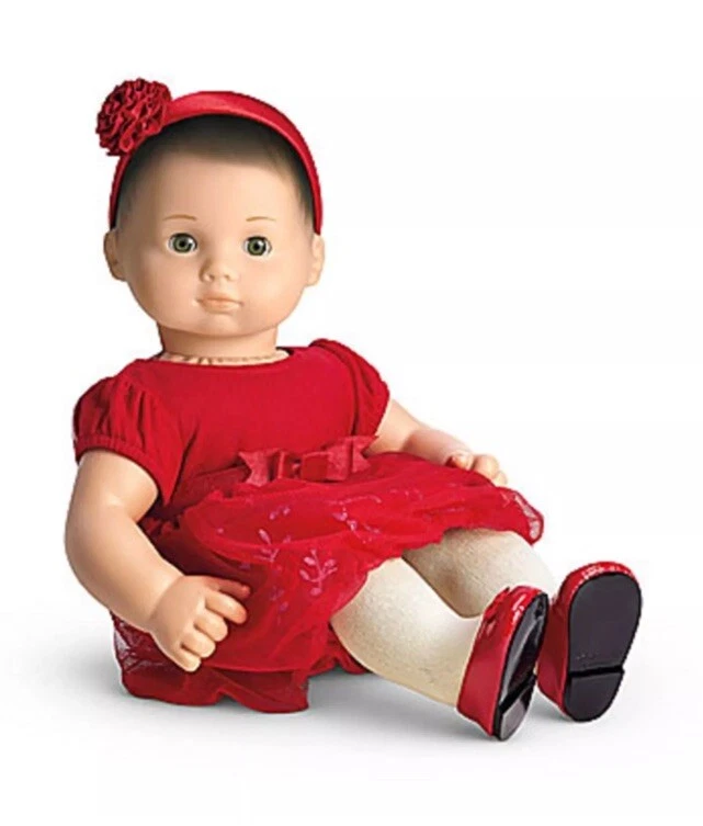 American Girl Bitty Baby Red Twinkle Party Dress 2013