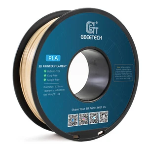 New Bone White PLA Geeetech 3D Printer Filament PLA 1.75mm 1KG Faster Printing - Photo 1/6