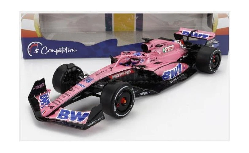 SOLIDO 1808801 ALPINE - F1 A522 TEAM ALPINE BWT N 14 BAHRAIN GP 2022 FERNANDO AL