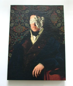 Jackie Von Tobel See No Evil Hombre Enmascarado Giclee sobre Lienzo Retrato 32" - Imagen 1 de 10