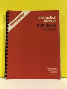Sorensen 165042 (6/80) DCR-B Series 2700-Watt Power Supplies Instruction Manual - Picture 1 of 2
