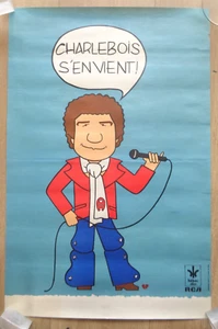 Affiche ancienne musique ROBERT CHARLEBOIS S'EN VIENT rock vintage poster RCA - Picture 1 of 4