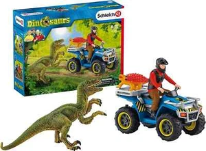 Juego Dinosaurs Quad Escape from Velociraptor Jurassic World Schleich 41466 - Imagen 1 de 6