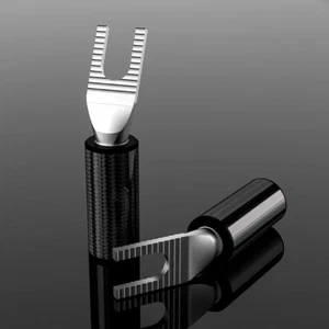 4pcs Viborg VS703ag Hi-End Pure Silver Y Spade Plug HiFi Speaker Cable Connector - Picture 1 of 10