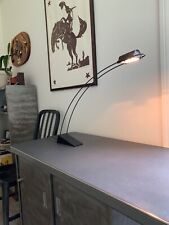Black Minimalist Desk Lamp by Designer Robert Sonneman for George Kovacs 1980's