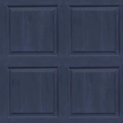 Papel pintado texturizado efecto 3D con panel de madera lavada Arthouse - azul marino 909601 Foto 1 de 3