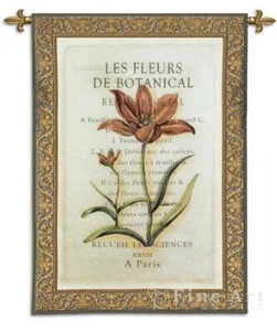 Les Fleurs I Tapestry Floral Botanical Design Flowers - Picture 1 of 1
