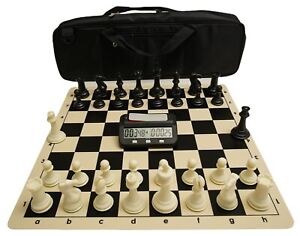 Regulation Tournament Roll-Up Staunton Chess Game Set (19.75-Inch) wit –  Yellow Mountain Imports