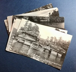 RPPC x7 postales Wisconsin Dells Lover's Dells Hawk's Bill Sugar Bowl Grotto - Imagen 1 de 15