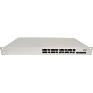 Cisco Meraki MS220-24P 24-Port PoE RJ-45 GE 4-Ports SFP GE Cloud Managed Switch - Afbeelding 1 van 5