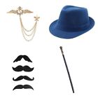 Mens Newsboy Hat Role Play Costume Props Gentleman Roleplay Accessories Parade