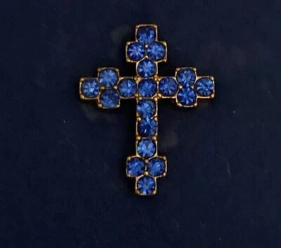 Broche Avon Pin 2005 Inspirador Cruz Azul Paz en Caja Envío Rápido Foto 1 de 4