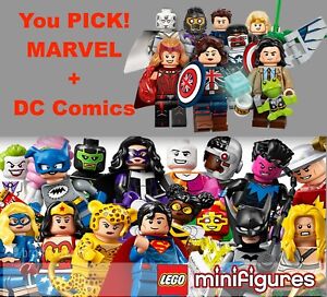 ✴️ You PICK! LEGO Collectible Minifigures Series DC Comics & MARVEL Batman CMF