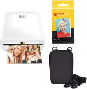 Step Wireless Mobile Photo Colour Printer (White) Go Bundle - Picture 1 of 5