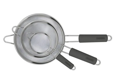 Tramontina, (Set of 3) Stainless Steel Mesh Strainer w Silicone Grip - Image 1 of 4