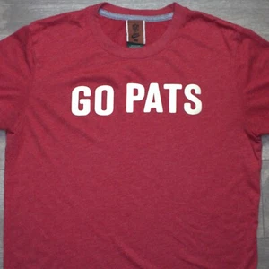 The Nike Tee Dri Fit New England Patriots Go Pats NFL Football T Shirt Mens M - Picture 1 of 4