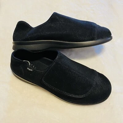 Propet Mens Black Cush N Foot M0202 Round Toe Casual Slip on Slipper Sz 14 Shoes - Image 1 of 4