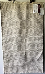 NWT Home Decorators Collection Accent Rug Wool 88%/Cotton 2ftx3ft Beige/Dk Beig - Picture 1 of 10