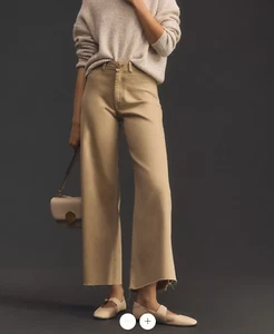 The Ettie High-Rise Crop Wide-Leg Jeans by Maeve RIVIERA WASH NWT size 23 Tall - Picture 1 of 11