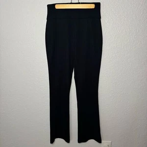 Assets By Spanx Women Ponte Shaping Flare Pants Size XL Reg Black High Rise - Picture 1 of 8