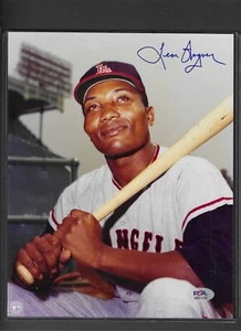 LEON WAGNER d. 2004 L.A. Angels Signed Autographed 8X10 PSA COA Photograph - Picture 1 of 3
