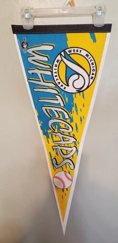 WEST MICHIGAN WHITECAPS MINOR LEAGUE BASEBALL RETRO LOGO FELT PENNANT 7/29/22 Cover