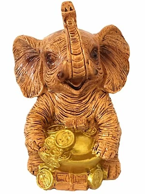 Фэн-шуй богатство Lucky хобот вверх слон статуэтки фигурка домашнего декора подарок-B - Изображение 1 из 4