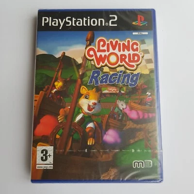 PS2 PlayStation 2 Living World Racing video computer game chipmunk sealed - Image 1 of 4