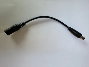 DC Push On Extension Socket 5.5mm x 2.1mm to Male 6.3mm x 3.0mm 6.3 x3 55216330 - Picture 1 of 4