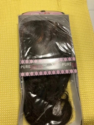 Pure Stretch Cap Full Wig Dark Brown Synthetic Hair - Image 1 of 4