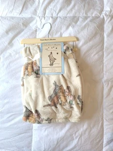 Winnie the Pooh Bear Collection Piglet Friends Disney Plush Baby Blanket 30x40in - Picture 1 of 5