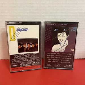 Duran Duran 2 Cassette Tape Lot Duran Duran Self Titled, RIO PLAY TESTED!! - Picture 1 of 6
