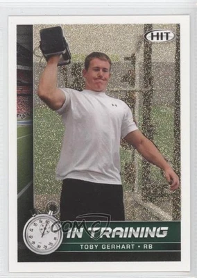 2010 SAGE Hit In Training Gold Toby Gerhart #75 Rookie RC - Image 1 of 2