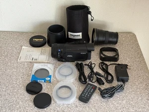 Sony FDR AX100 Handycam Camcorder 4K HD WiFi 20MP Dual MP4  Oepration Confirmed - Picture 1 of 16