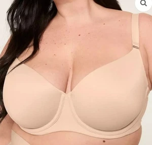Reggiseno balconcino sfoderato Lane BRYANT Smart Lift beige 46d nuovo con etichette - Foto 1 di 7