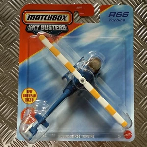Matchbox Sky Busters Robinson R66 Turbine Helicopter - Mattel - Picture 1 of 2